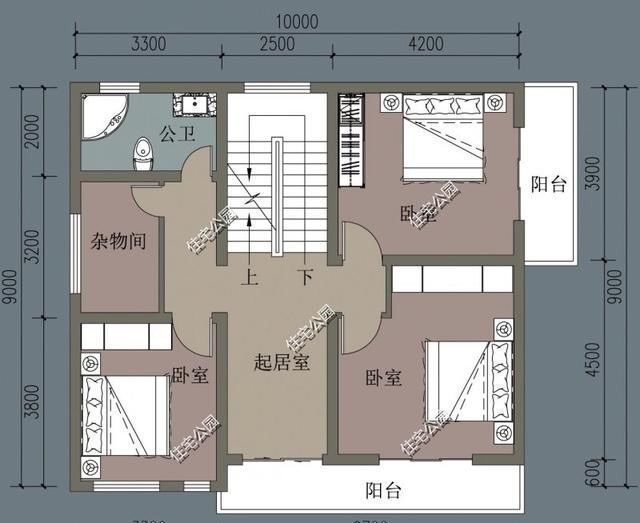 户型|终于找到25万就能盖好的农村别墅,推荐第3套,80平宅基地就能建