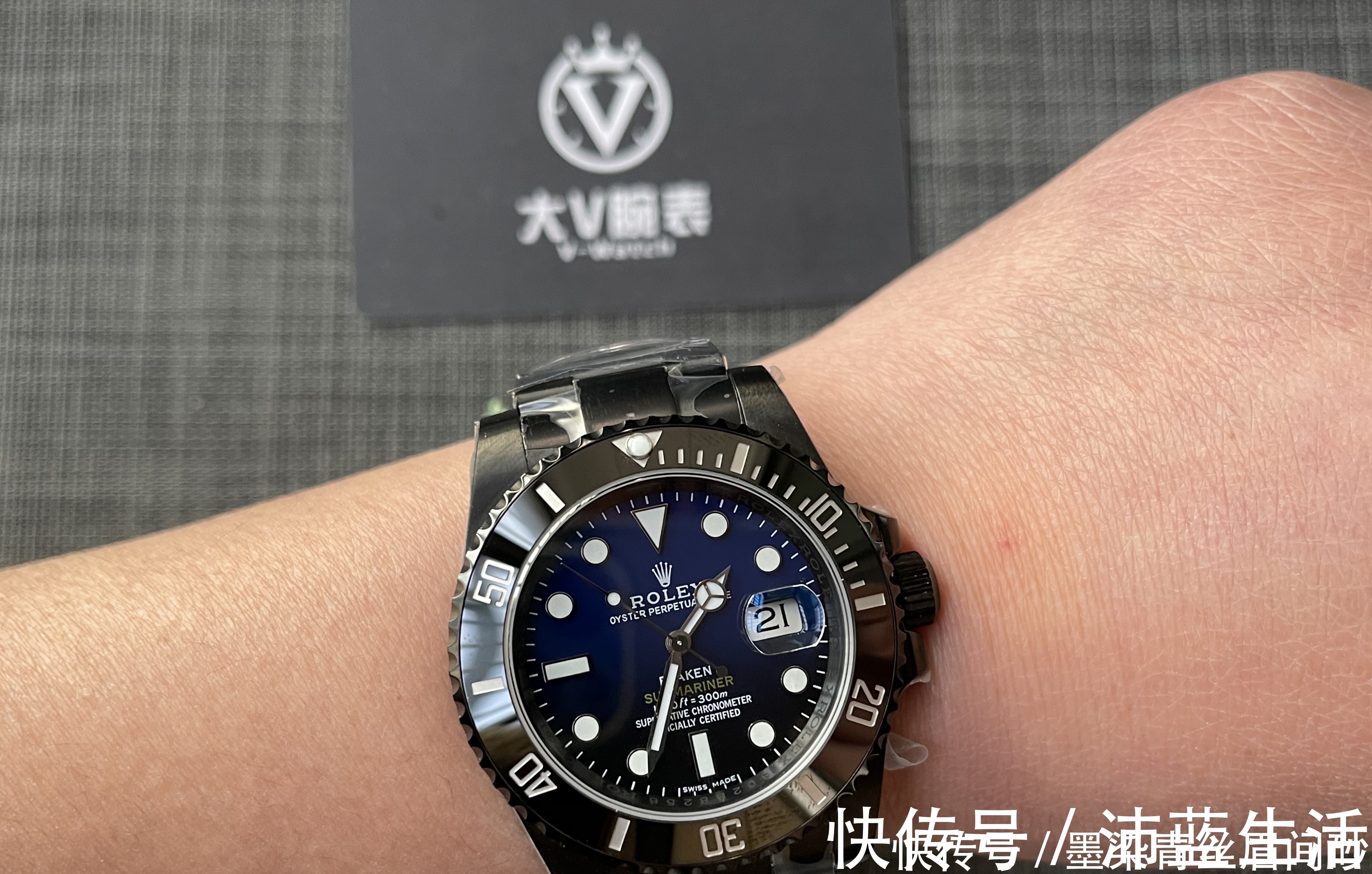 大v|大v腕表 劳力士水鬼镀黑Blacken腕表!镀黑水鬼个性改装腕表!
