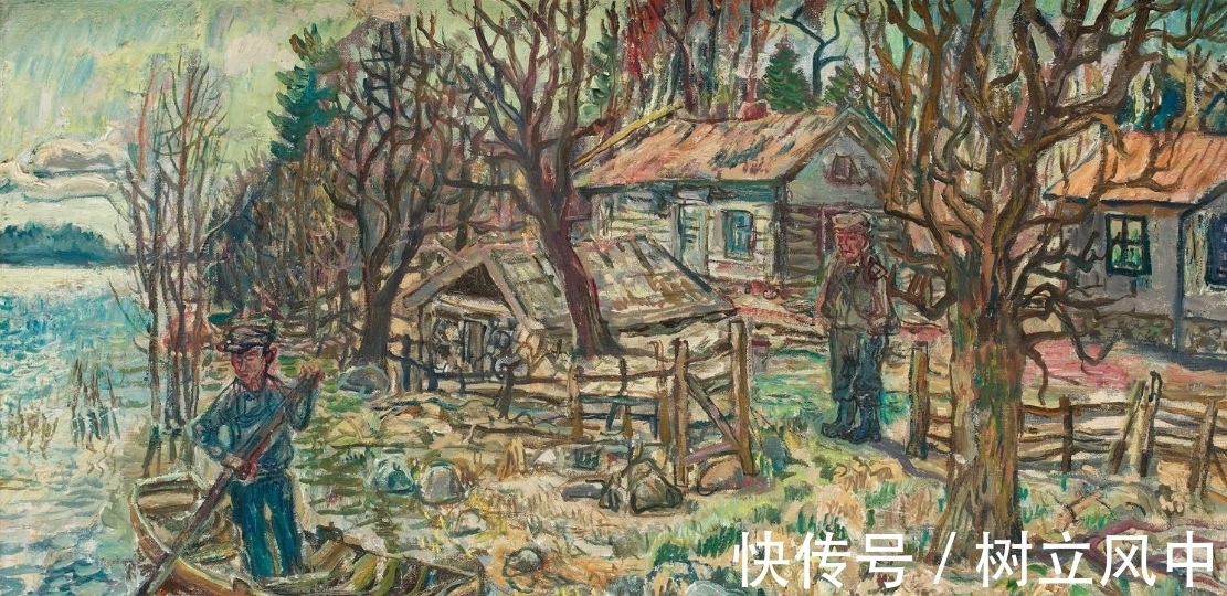 橡树&油画风景：大师笔下的秋天树木，带你漫步在秋色灿烂的世界里