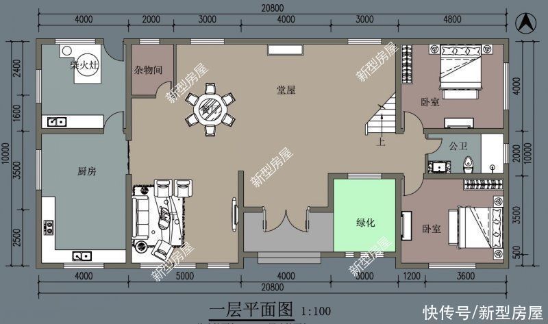 建筑面积|回农村建房，想建一个柴火灶怎么设计？5套图纸供你参考
