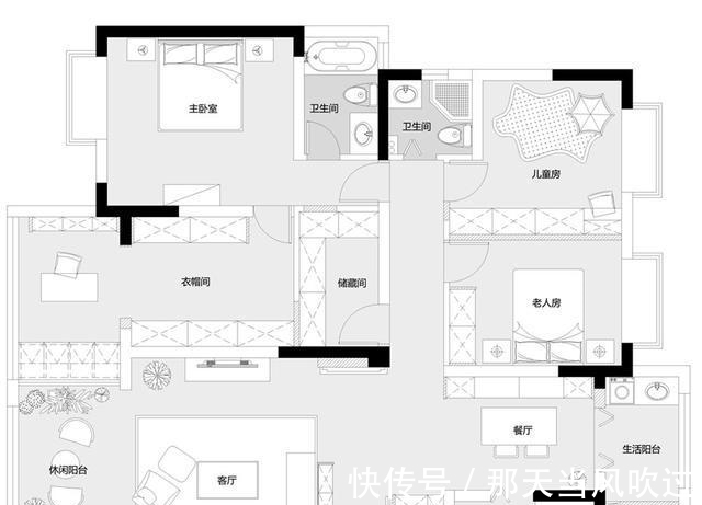 老婆|老婆将大阳台隔出两间屋,168㎡四居妥妥变五房,谁看谁羡慕!