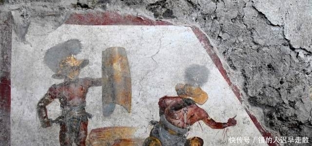 古代角斗士如何认输?庞贝新挖出的壁画揭秘:伸出一根手指指天