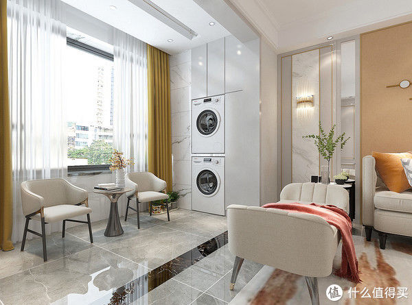 暖白色|看了她家的现代轻奢风，被彻底“治愈”了，打开房门就被惊艳到了