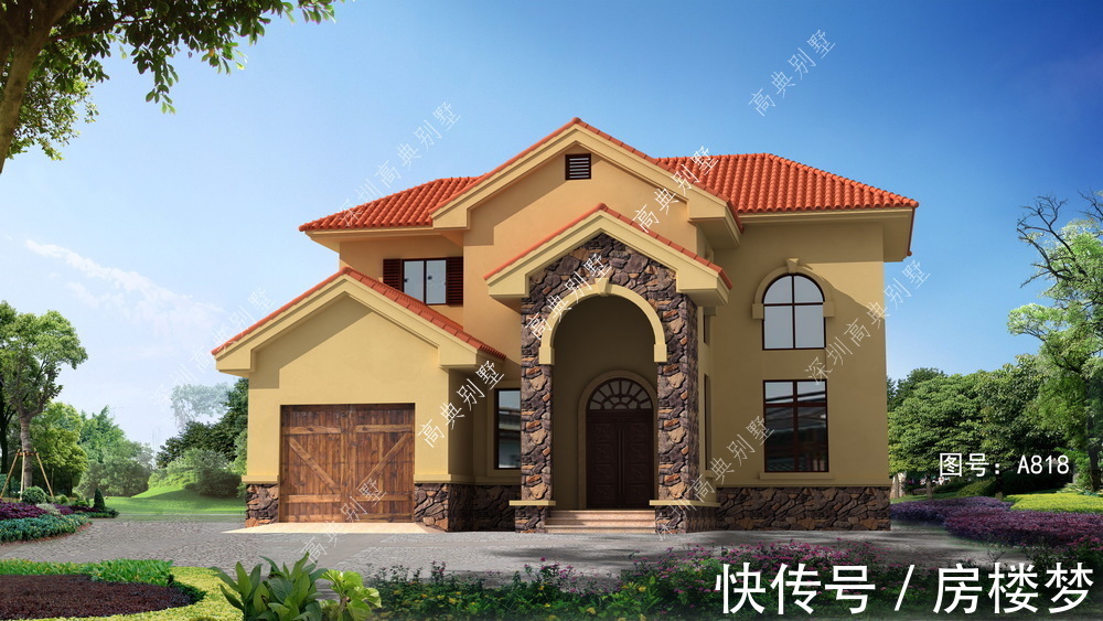 造价|二层简约实用的欧式别墅设计图，造价经济，是你们想要的那一款！