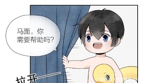 不住|搞笑漫画：牛头误闯马面更衣间，看见红裤衩顿时控制不住！