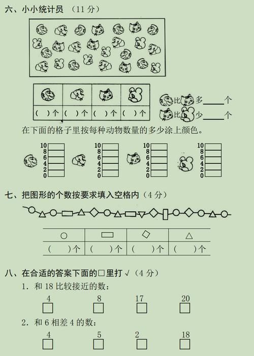 及格|一年级数学期中考试想要满分，这几类题若不会做，及格都难