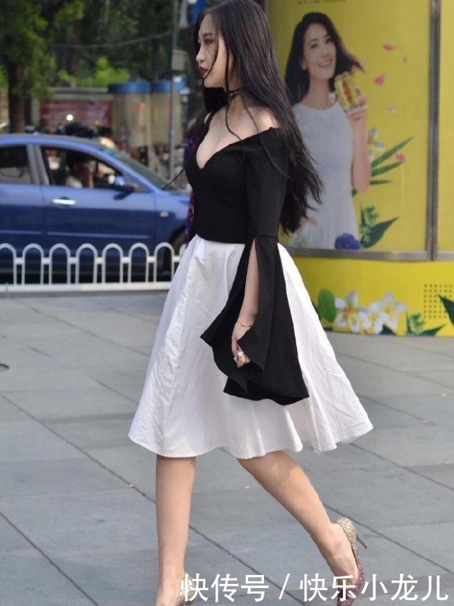 曼妙|穿搭橘色的碎花连衣裙,有一种婀娜曼妙的感觉