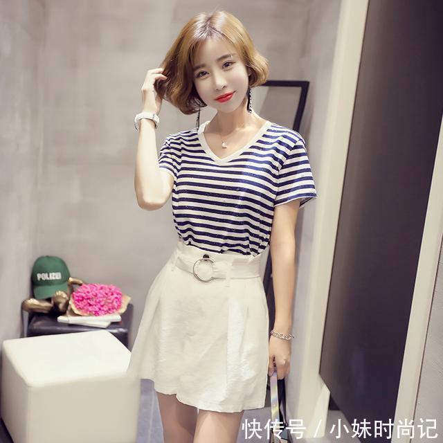 针织面料|美丽是穿出来的,有这么一款百搭T恤,你想不美都难