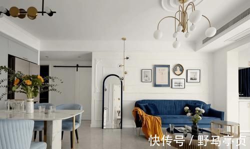 大理石|她把85㎡小户型,装成轻奢现代欧式风,复古又摩登,太漂亮了!