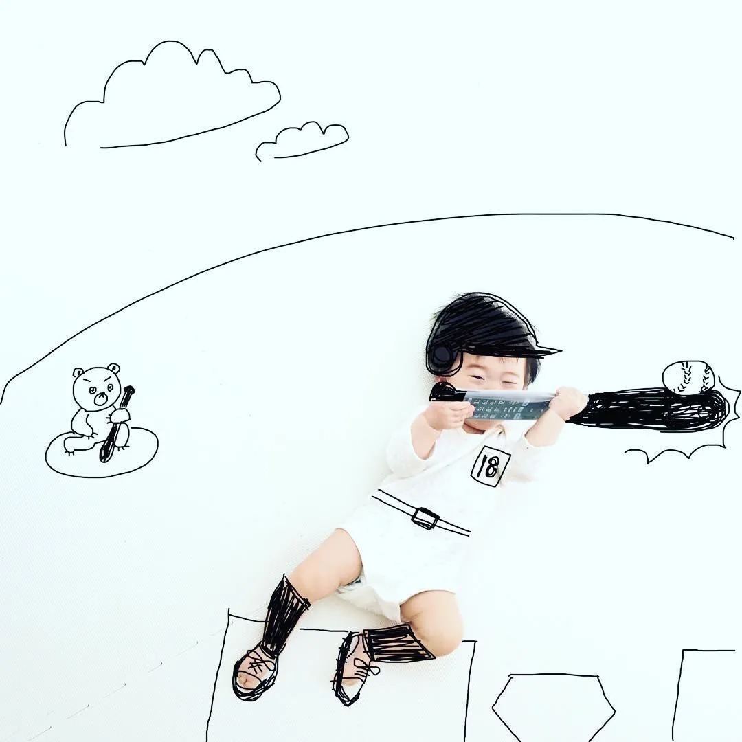 海盗船长|逗比奶爸凭实力“黑”娃,把儿子画进动漫世界吸粉百万!