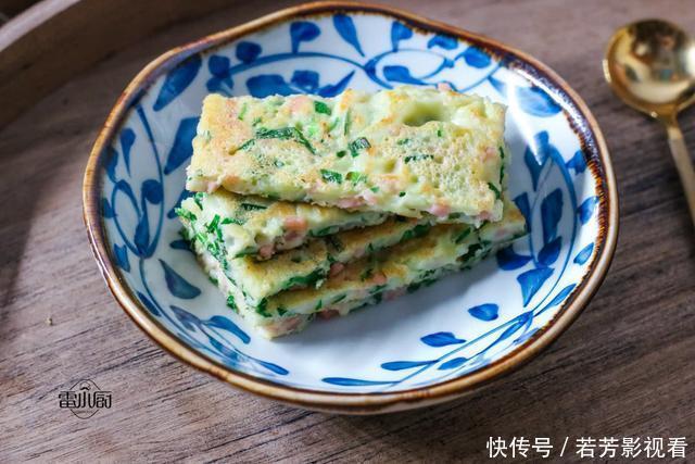 用这个菜来煎早餐饼，不仅香，还能杀菌消炎，拿金子也不换！