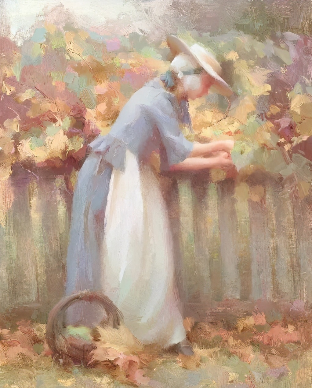 油画作品|好久没见过这么准的造型了,她的用色也超扎实!