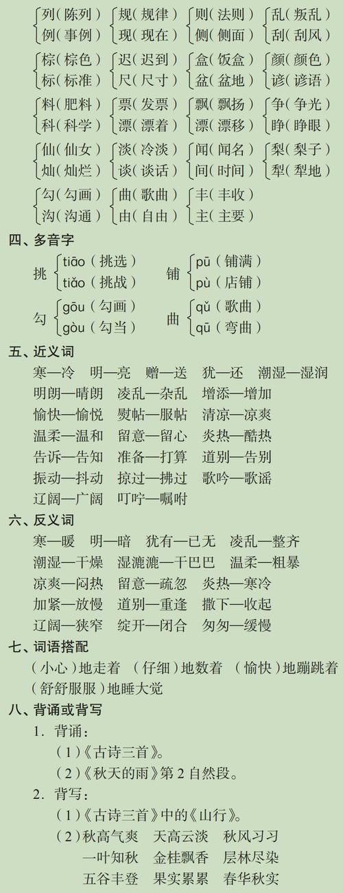 语文|三年级“分水岭”如何提高语文成绩？老师：各单知识点是关键