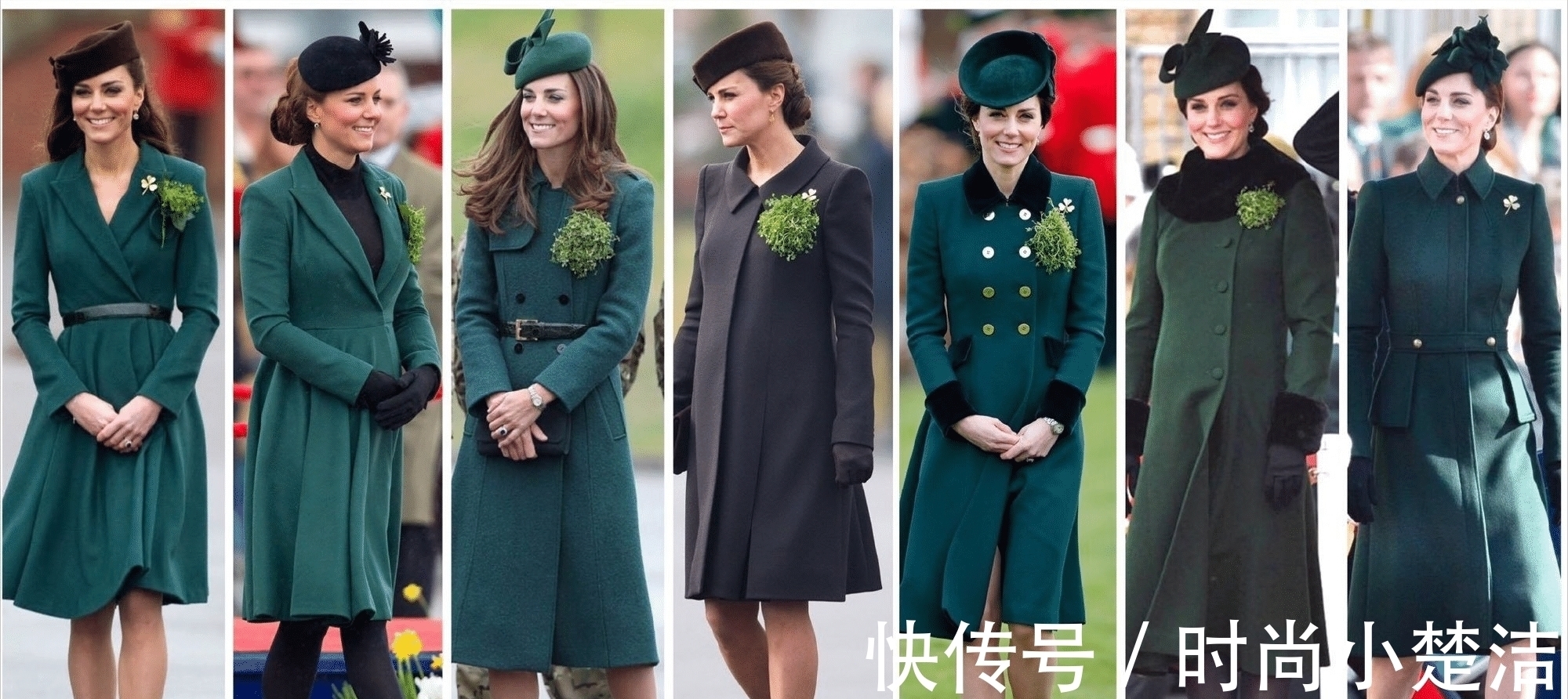 配饰 凯特穿苹果绿惊艳亮相,百元Zara美成8年最佳,苹果肌太饱满