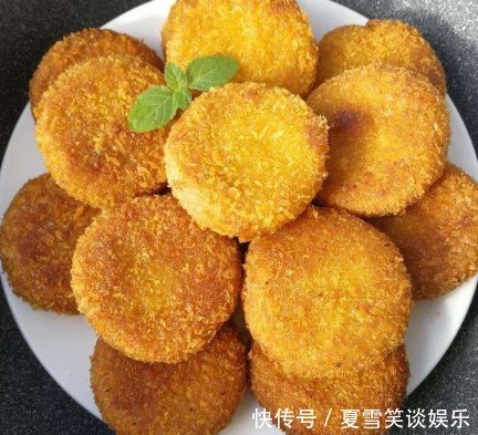 油炸|做南瓜饼时,还在用油炸大厨教你“1招”,低油少糖超美味