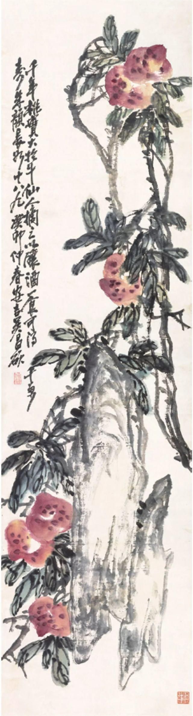 吴昌硕花鸟画幅作品，精彩绝伦，看到过瘾！