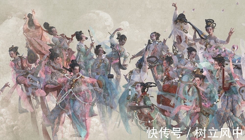 河南卫视!美轮美奂,国画原来还可以这样画,网友:这才是国画应该有的样子