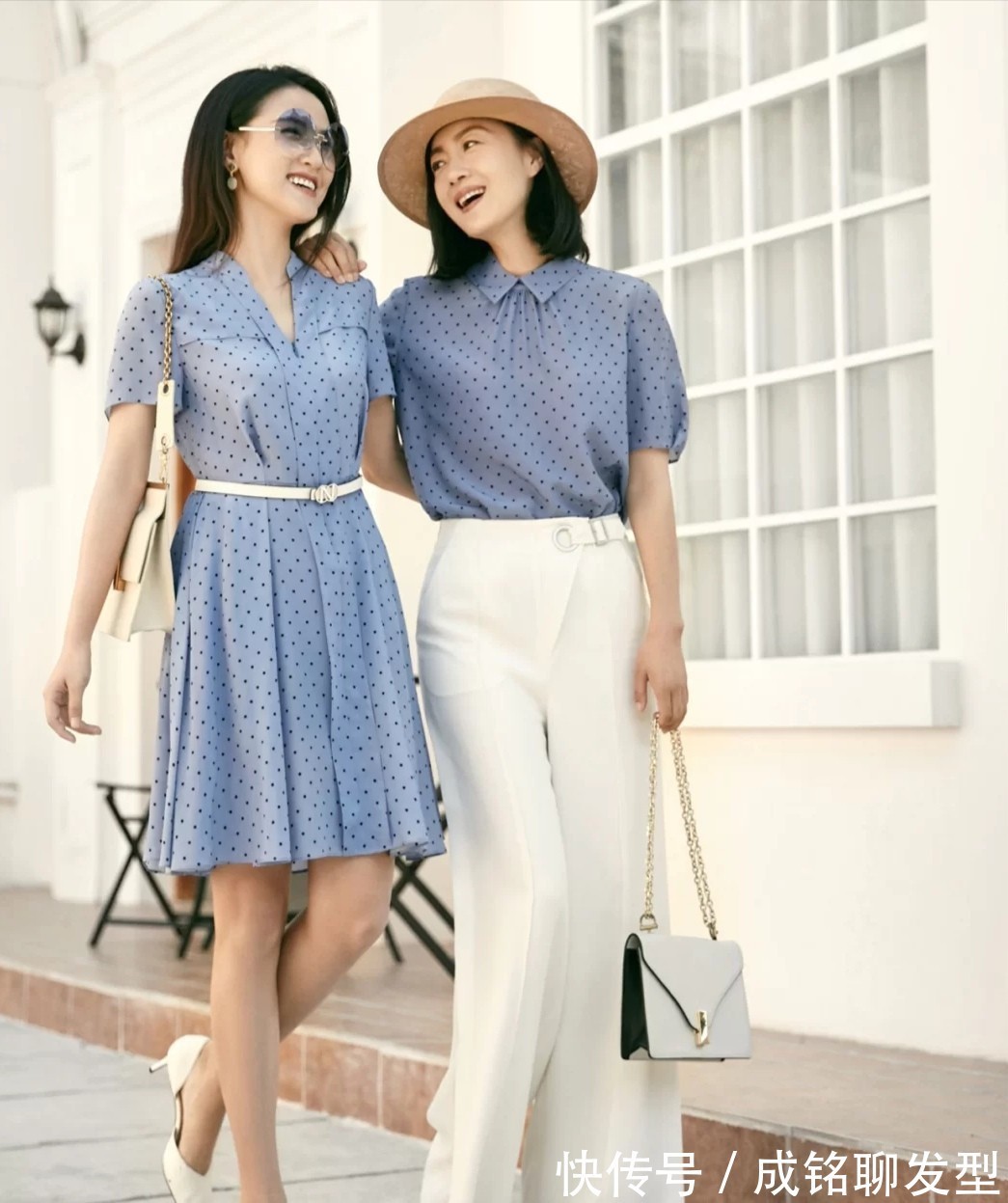 裤装|别再让妈妈穿得太老气,学这几对母女的时尚穿搭,减龄还不显老