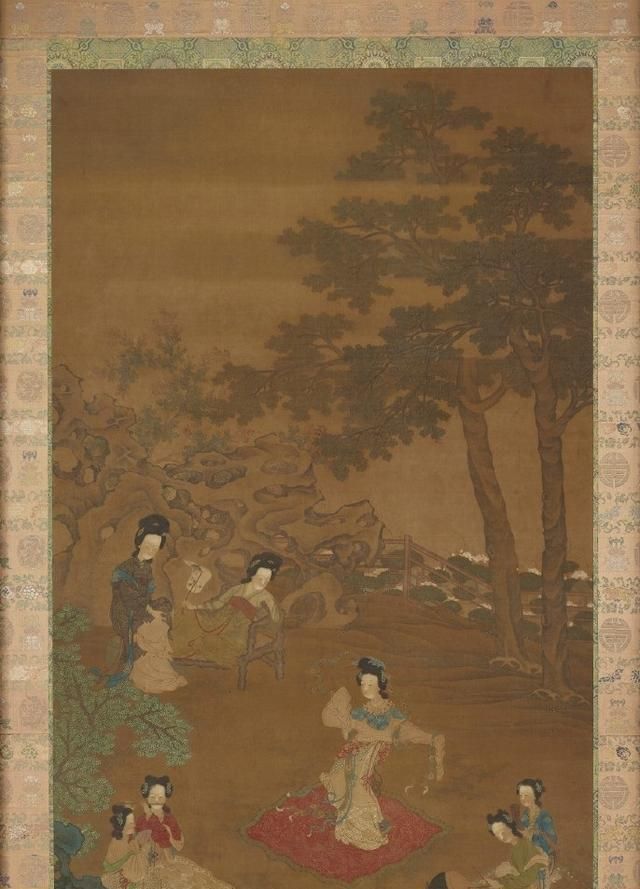 距今千年的古画,画中仕女如天仙下凡,感觉像传说中的神仙一样