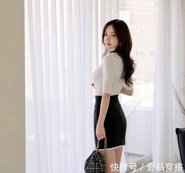 女神|女神孙允珠高清时尚搭配：浮华都市麦香奶酪色叠领衣裙
