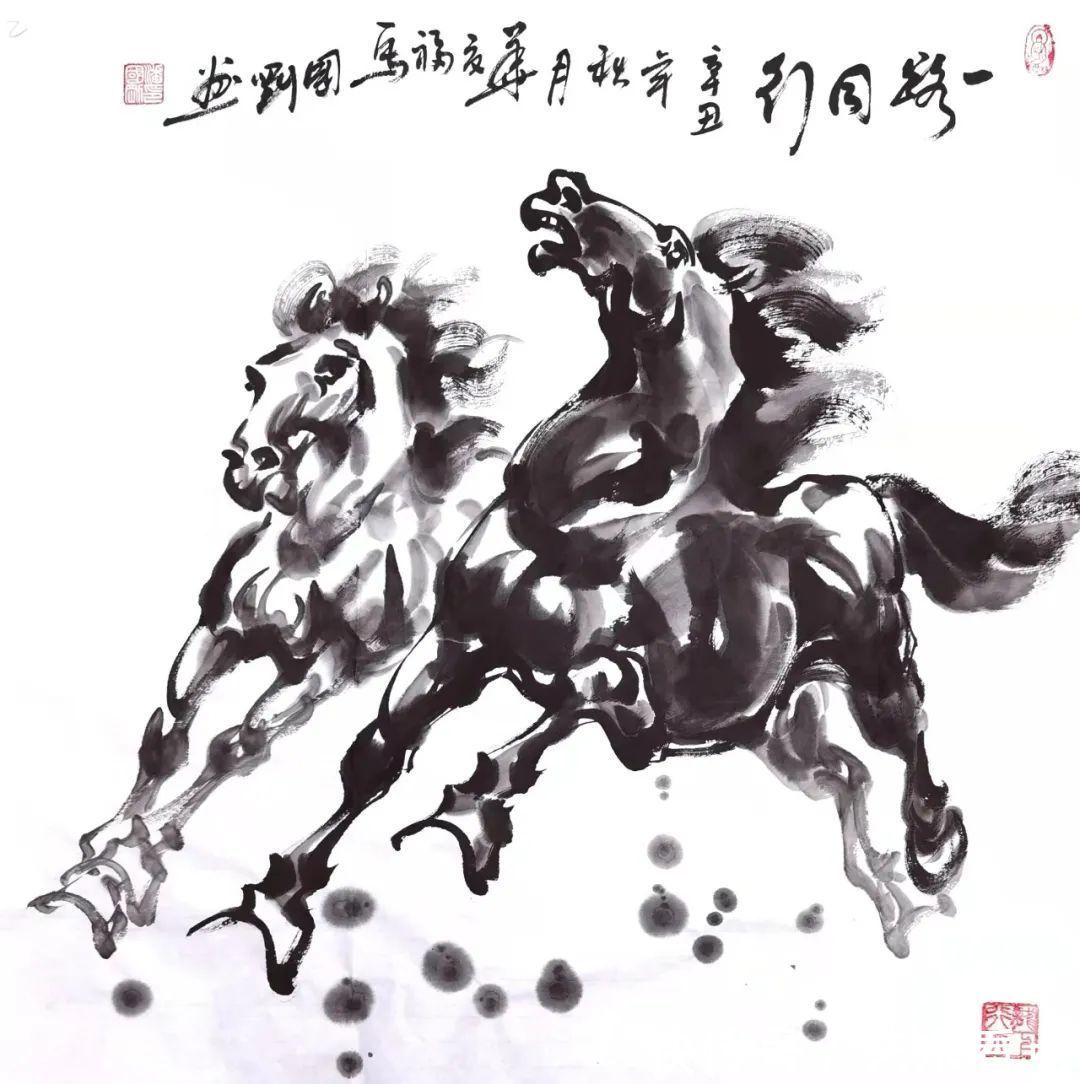 八骏雄风&【瑞虎迎春·福马贺岁】著名福马画家潘国刚老师优秀作品展