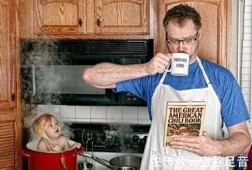 购物车|八张图告诉你什么叫“爸爸带娃,活着就行”,网友妈妈正在提刀