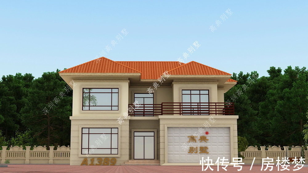 别墅|欧式两层别墅，整体设计非常实用，造型精美，符合现代人的审美。