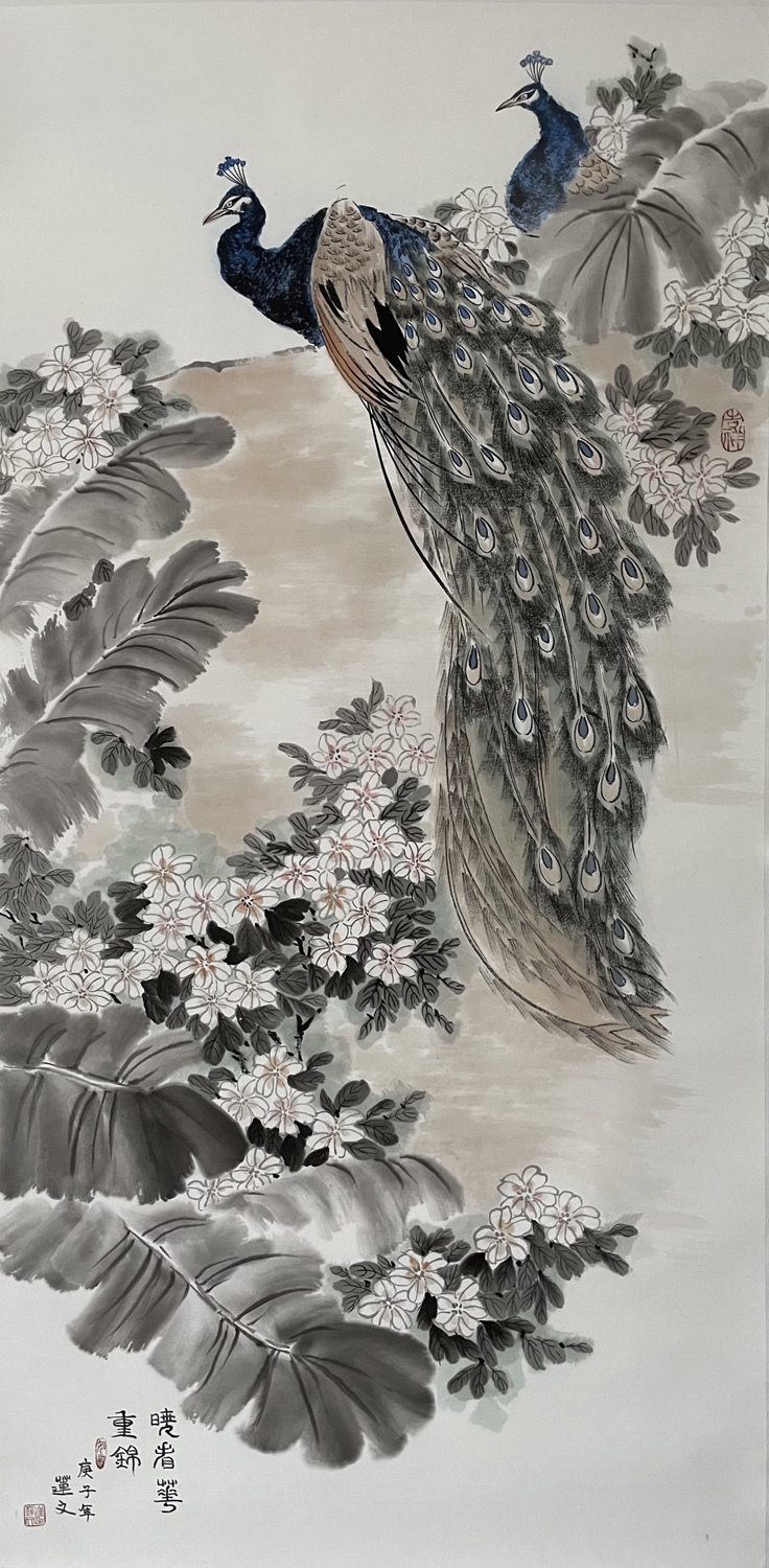 会员$「作品欣赏」淡烟流水画屏幽,女画家崔连文的花鸟作品