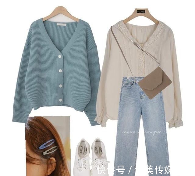 奶奶衫 今秋超美混搭CP,简直气质死了