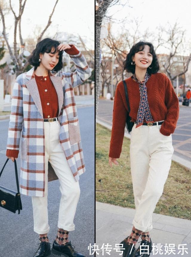 比黑白灰惊艳、比亮色系高级,时尚博主的复古配色法,谁穿谁出彩