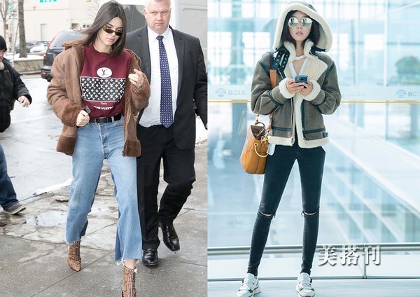 搭配 保暖又帅气的羊羔绒外套再流行,今冬做个酷酷的街头潮女