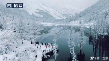 四姑娘山|像童话！四姑娘山空灵雪景似琉璃