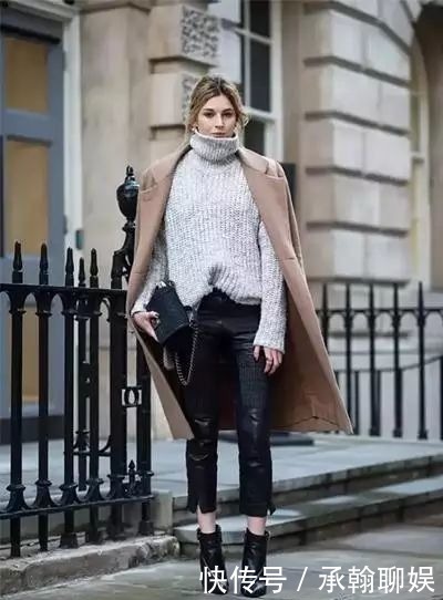 今年最火的高领毛衣，这样穿才够美！