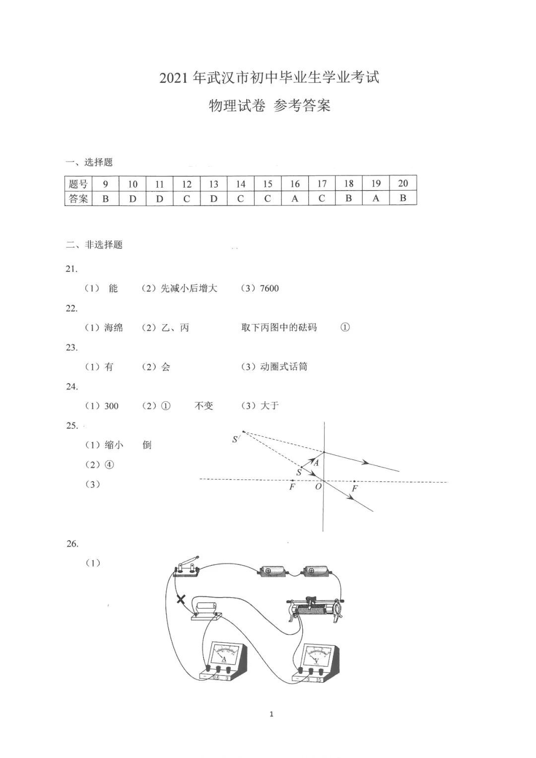 武汉|刚刚！武汉2021年中考试卷及参考答案出炉！