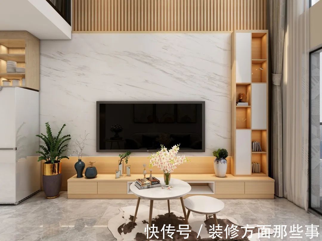 电视背景墙|拯救客厅空间格局,电视柜这样设计,撑起家居颜值半边天!