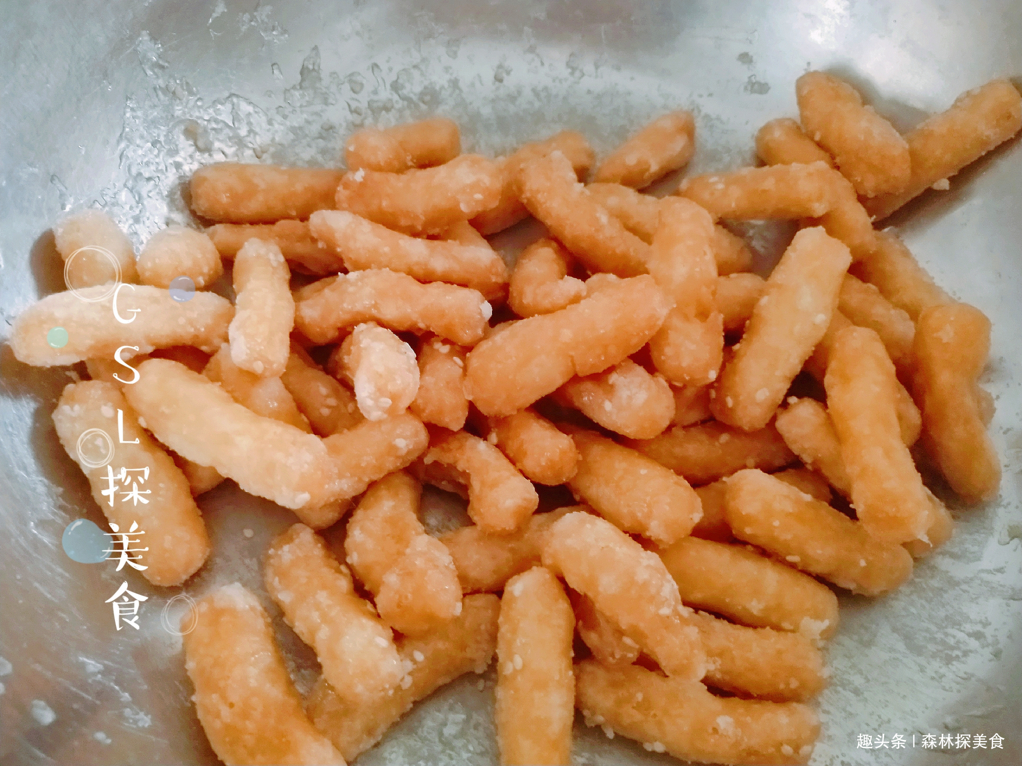 自制江米条，香甜酥脆，做法简单，再也不用买着吃了