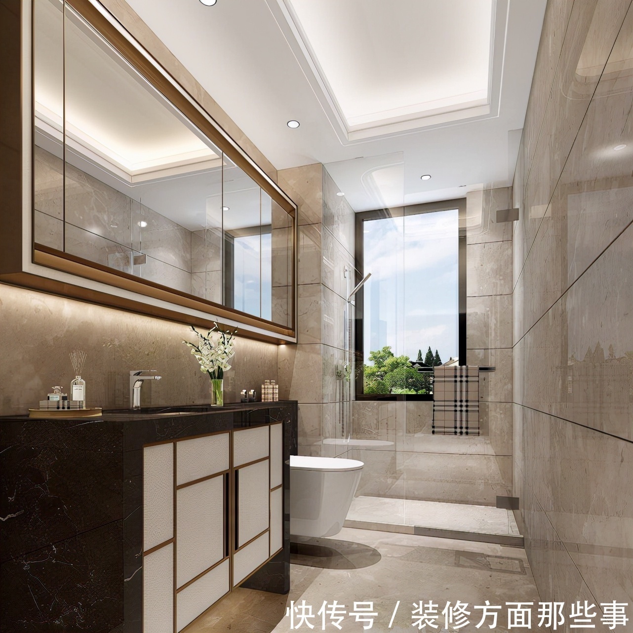 三室|136㎡ 简约风三室入户鞋柜是小型衣帽间,真是将收纳进行到底