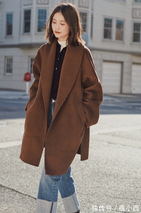 半身裙|大衣最高级还是“棕色系”,优雅知性又气质,适合奔三奔四的女人