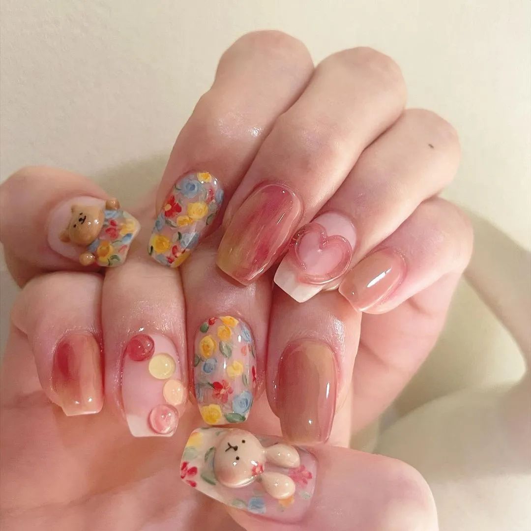 muun|100款Ins爆火的出游美甲,照着做刷爆朋友圈