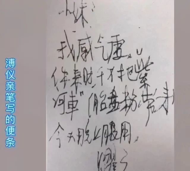 临终前$溥仪临终前写下了这样28个字，书法实力不容小觑，功底深厚