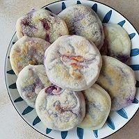 紫薯糯米饼的做法步骤！