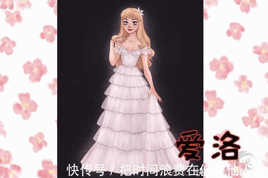梅莉达|迪士尼公主的“梦幻婚纱”,贝儿像孕妇,全场最美竟不是艾莎
