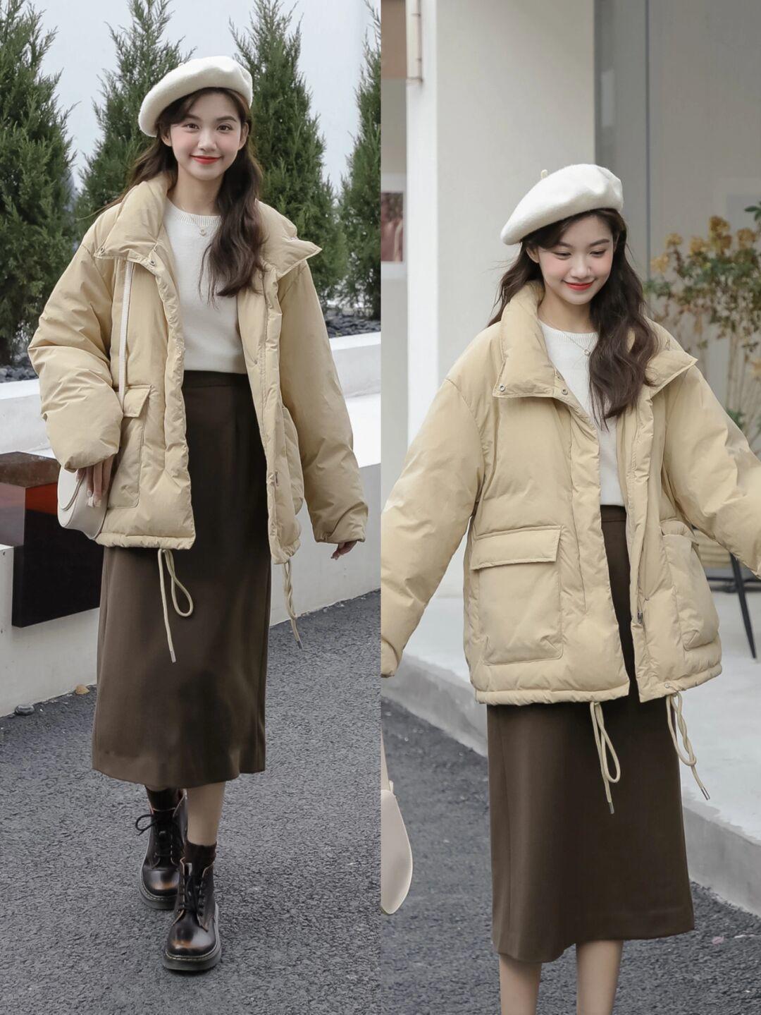 保暖 冬天别只会穿毛衣,试一试这件深灰色大衣,保暖还很有女人味!