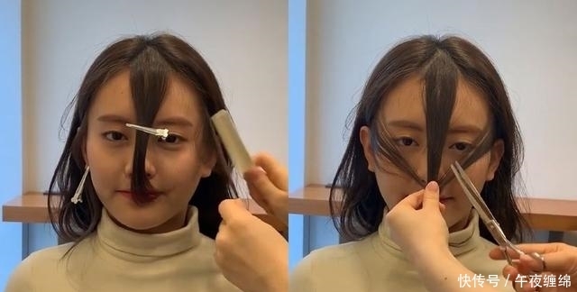 简单|超简单3步骤!手残也能自己剪小脸刘海!附加不同脸型的刘海长度