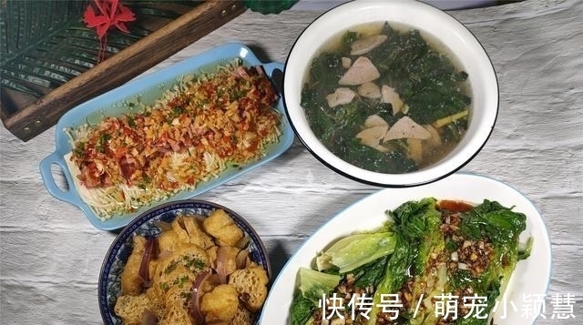 38岁老阿姨晒晚餐，4道菜好丰盛，朋友：真自律，难怪吃不胖