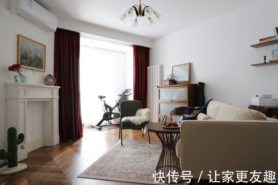 业主|户型特别的77m2小家改造复古风格