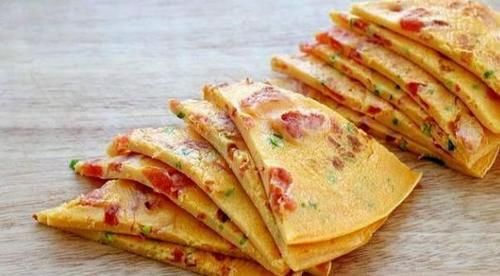 不和面的早餐饼,只需一个平底锅就可完成,外酥里嫩香喷喷