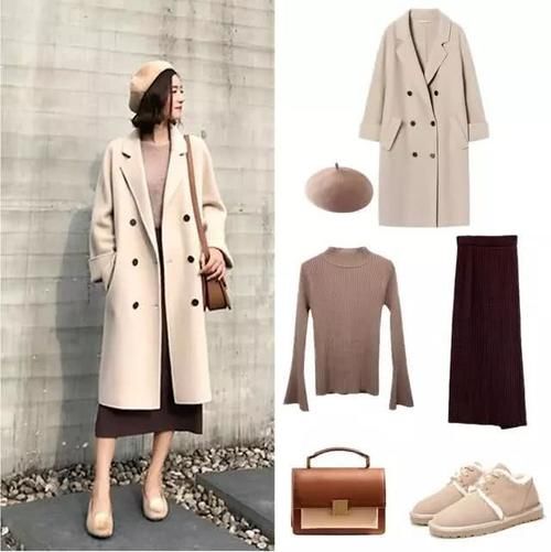 有气质|大衣怎么穿好看又时髦，搭配6种裙子，优雅又有气质