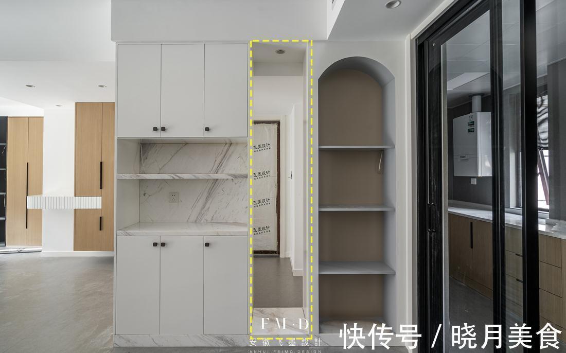实用|开门见厅，对门装三段式餐边柜，也是玄关隔断，升级设计3倍实用