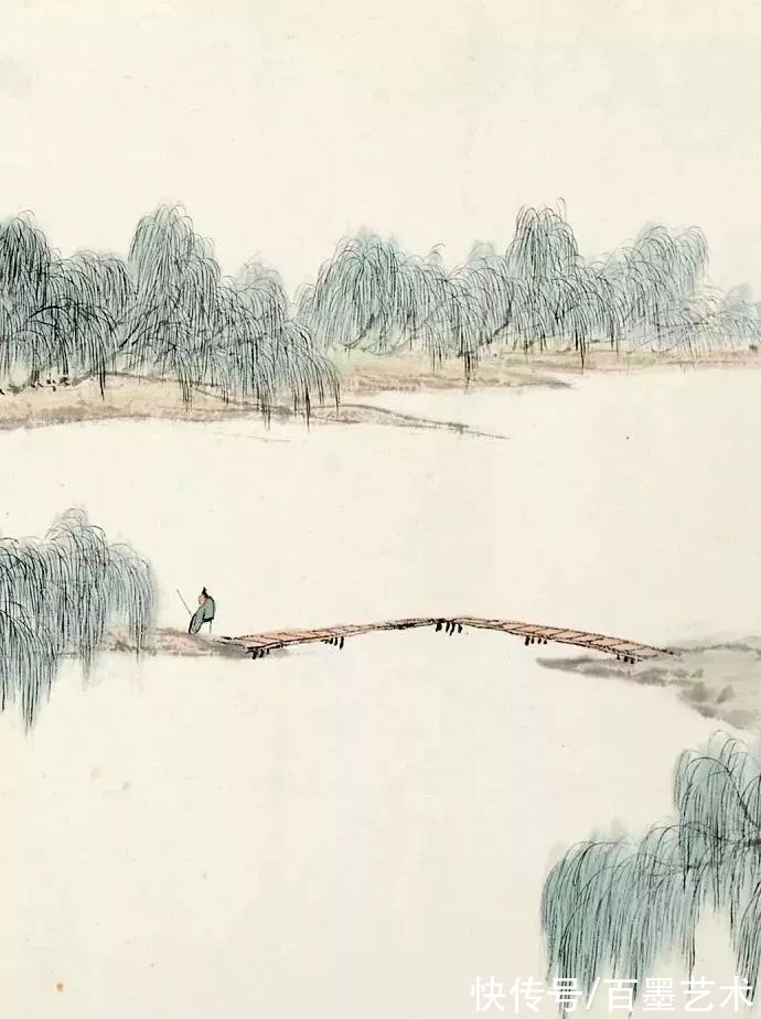 郑午昌@春风拂柳,春意浓!大师笔下的春柳太美了